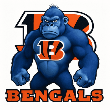 Cincinnati Bengals logo remixed with Lumpy