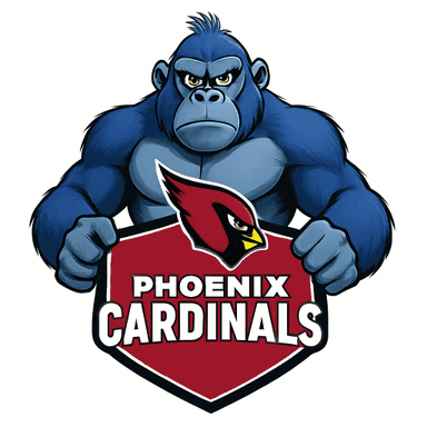 Arizona Cardinals logo remixed with Lumpy