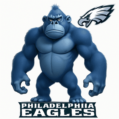 Philadelphia Eagles logo remixed with Lumpy