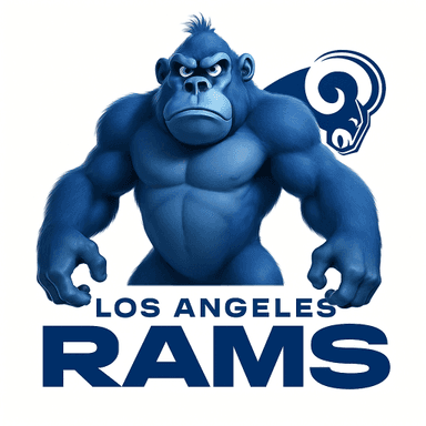 Los Angeles Rams logo remixed with Lumpy
