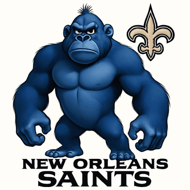 New Orleans Saints logo remixed with Lumpy