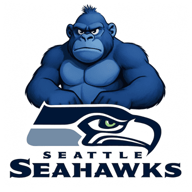 Seattle Seahawks logo remixed with Lumpy