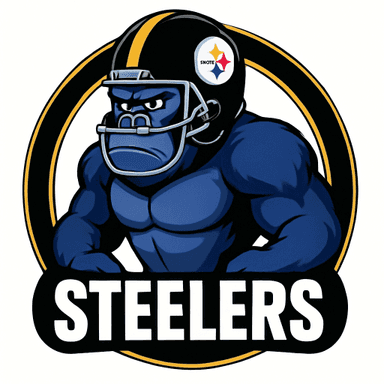 Pittsburgh Steelers logo remixed with Lumpy