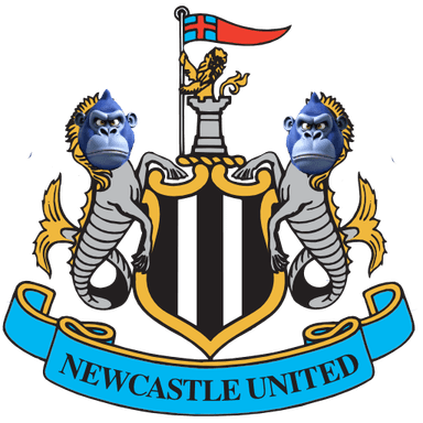 Newcastle United crest remixed with Lumpy
